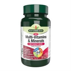 Multi-Vitamins & Minerals (without Iron) 60tablets