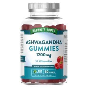 Ashwagandha 1200mg Raspberry 60 Gummies