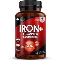 Iron Vitamin C & B12 - 180 Vegan Tablets