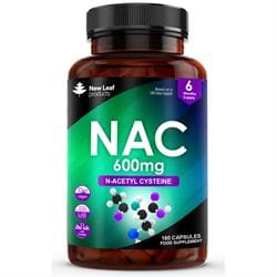 N-Acetyl-Cysteine 600mg Amino Acid Vegan 180 Capsules