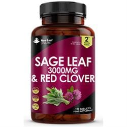 Sage Leaf & Red Clover 3000mg 120 Vegan Tablets