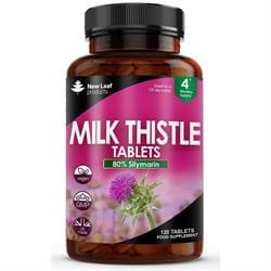 Milk Thistle 4000mg Tablets - 80% Silymarin 120 Vegan Tablets