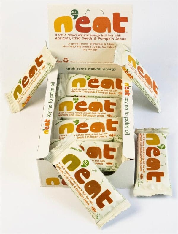 Neat Natural Energy Apricots & Pumpkin Seeds Bar 45g - Image 2