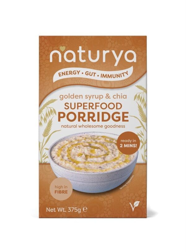 Naturya Superfood Porridge Golden Syrup & Chia 375g - Image 2