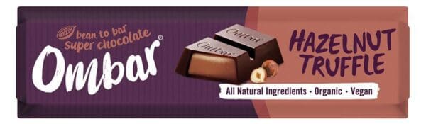 Ombar Hazelnut Truffle Filled Chocolate Bar 42g - Image 2