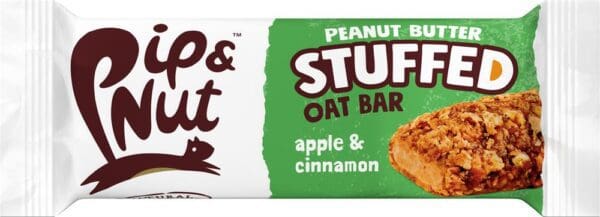 Pip & Nut Peanut Butter Stuffed Oat Bar - Apple & Cinnamon 48g - Image 2