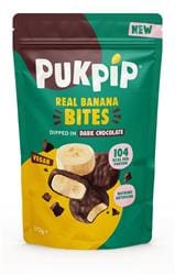 Pukpip Real Frozen Banana Bites Dipped in Dark Chocolate 172g