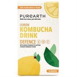 Purearth Defence Kombucha Drink Powder 10x5g sachets Low-Cal