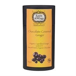 Roots & Wings Organic Chocolate Covered Ginger 120g