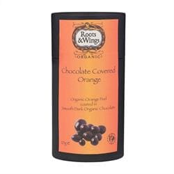 Roots & Wings Organic Chocolate Covered Orange 120g