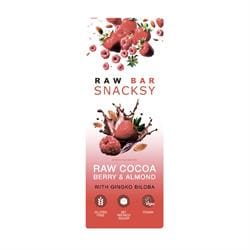 Snacksy Raw Chocolate Alternative Berry & Almond Bar 40g