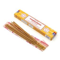 Satya Sandalwood Incense sticks 15g Pack.