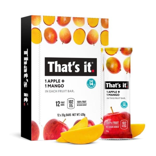 That's It Fruit Snack Bar - Apple & Mango 35g - Image 2