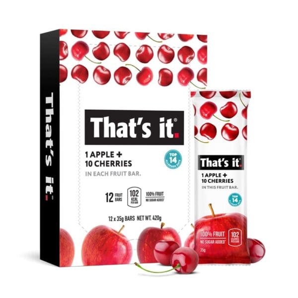 That's It Fruit Snack Bar - Apple & Cherry 35g - Image 2