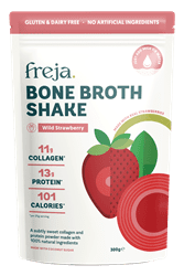 Freja Bone Broth Shake 300g - Strawberry