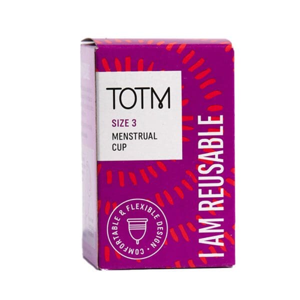 TOTM Menstrual Cup - Size 3 46mm diameter Case of 6 - Image 2