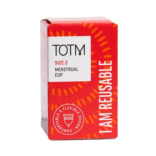 TOTM Menstrual Cup - Size 2 43mm diameter Case of 6 - Image 2