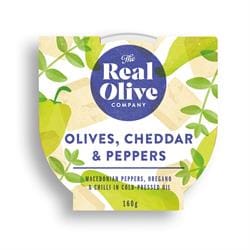 Olives Cheddar Cheese & Peppers 160g