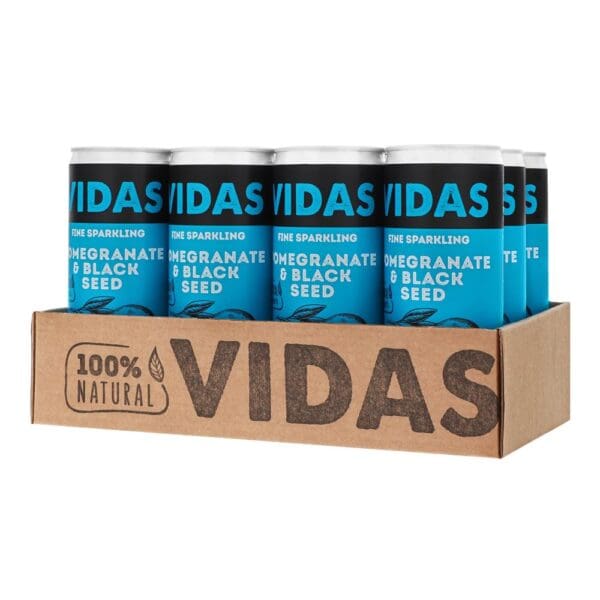 VIDAS Pomegranate and Black Seed Fine Sparkling Drink 250ml - Image 2