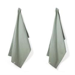 Organic Cotton Tea Towels - Set of 2 - Moss Green