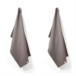 Organic Cotton Tea Towels - Set of 2 - Dove Grey