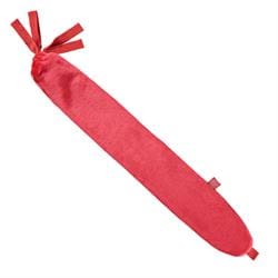 Long Hot Water Bottle Luxury Fleece Coral - Bottle and cover