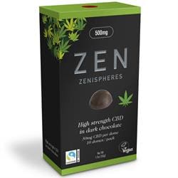 ZEN CBD Dark Choc Zenispheres 50g