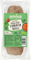 Amisa Organic White Ciabatta Rolls - Organic 180g