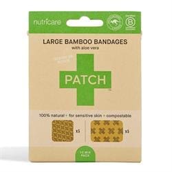 Patch Large Plasters with coconut oil