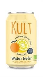 KULT Water Kefir Yuzu & Mandarin Organic 330ml Can