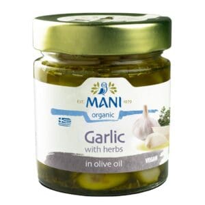 Organic Garlic with Herbs in Extra Virgin Olive Oil 185g