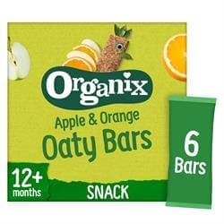 Apple & Orange Organic Soft Oat Snack Bars 6x30g