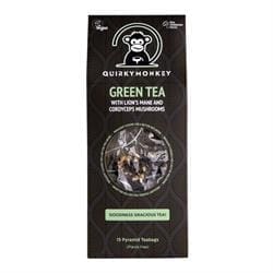 Quirky Monkey Green Tea with Lion's Mane & Cordyceps x 15 Teabags