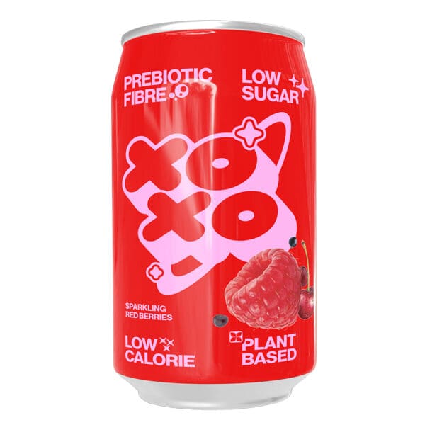 XOXO Red Berry Prebiotic Soda 330ml - Image 2