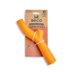 Interactive fetch chew dog toy for stick lovers. 1 orange stick.
