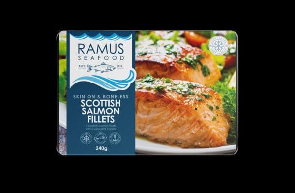 Ramus Seafood Skin on Boneless Scottish Salmon Fillets 240g