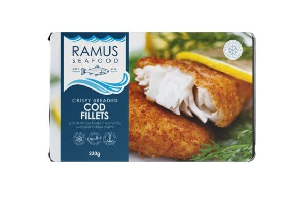 Ramus Frozen Breaded Crunchy Cod Fillets 240g