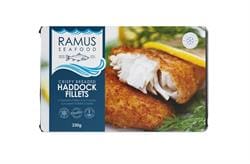 Ramus Seafood Frozen Crispy Breaded Haddock 240g