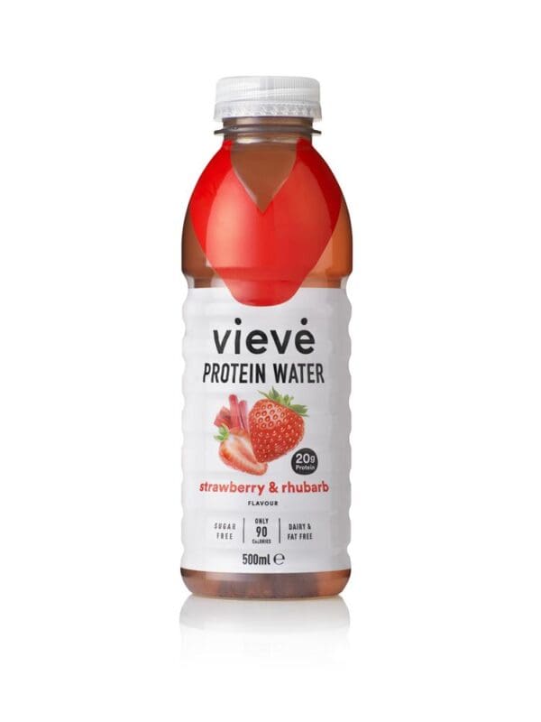 Vieve Protein Water Drink - Strawberry & Rhubarb 500ml - Image 2