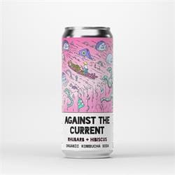 Rhubarb + Hibiscus Organic Kombucha Soda 330ml