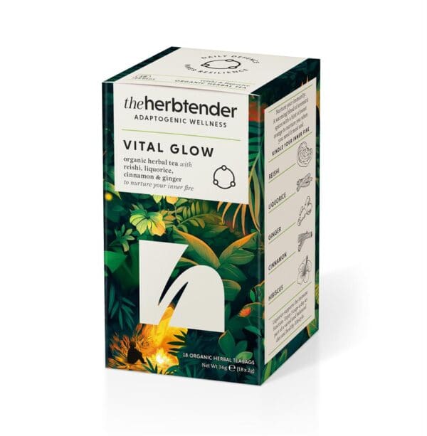 The Herbtender Organic Herbal Tea - Vital Glow 18bag - Image 2