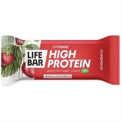 LifeFood Organic Lifebar Protein Strawberry 40 g