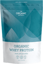 Pure Unfalvoured Organic Whey Protein Powder 1.2kg