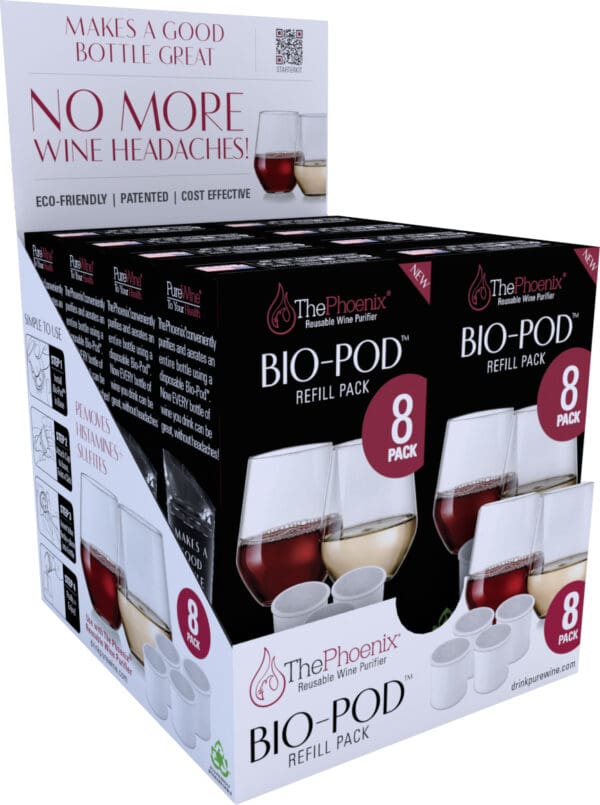 Bio-Pod Wine Purifier Refill 8-Pack - Image 2