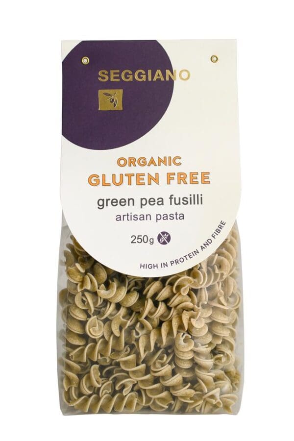 Organic Gluten Free Green Pea Fusilli 250g - Image 2