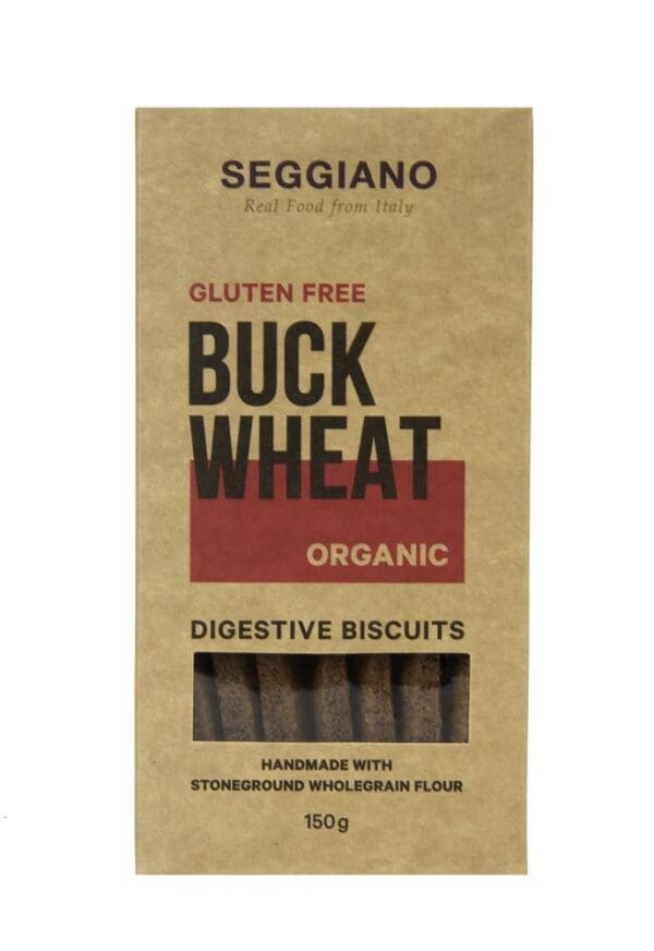Seggiano Organic Buckwheat Digestive Biscuits 150g - Image 2