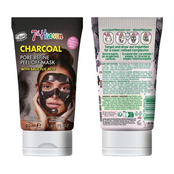 7th Heaven Charcoal w/ Salicylic Acid 50ml Tube - Image 2