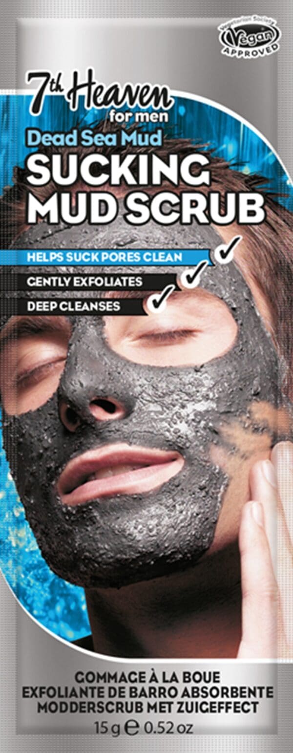 7th Heaven Men's Sucking Mud Scrub 15g - Image 2