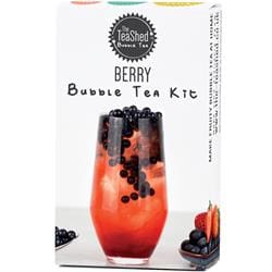 The TeaShed Single Serving Berry Bubble Tea Kit 125g
