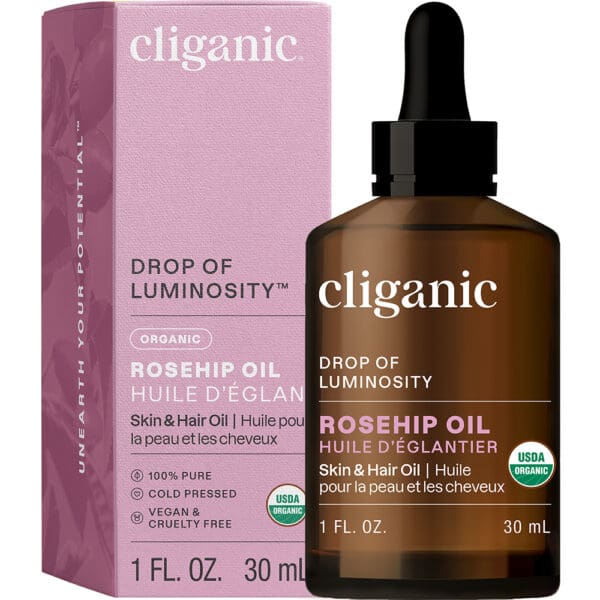Cliganic Organic Rosehip Oil 1oz - Image 2